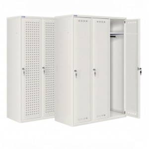 Garderobekast_400mm_glad en geperforeerd